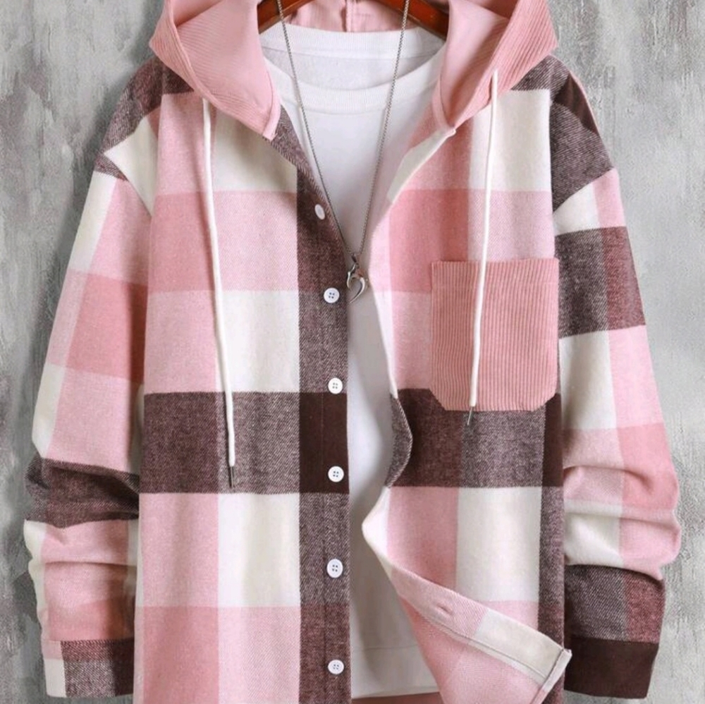 Plaid Over Coat - Picture 1 of 5